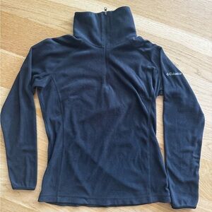 Columbia 1/2 zip black fleece Pullover Size Small